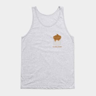 +1 Dalgona coffee pixel art Tank Top